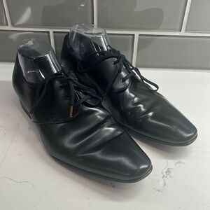 Christian Dior Black Lace Dress Shoes Men’s Size 42 US 8‎